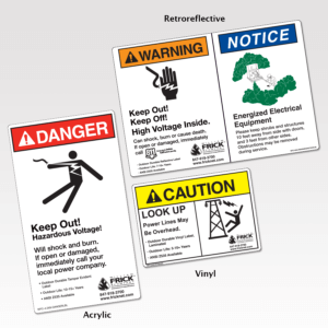 ANSI / NEMA / OSHA Safety Labels | William Frick & Co